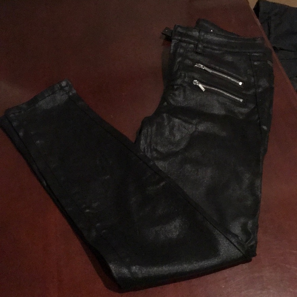 Bebe faux leather black pants